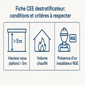 Conditions CEE destratificateur