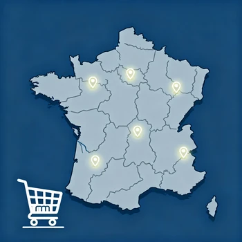 Carte de France avec des points indiquant les projets réalisés par ECO-CEE.