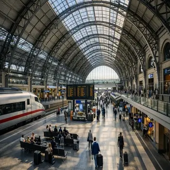 Gare moderne avec architecture historique