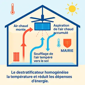 Schéma destratificateur mairie